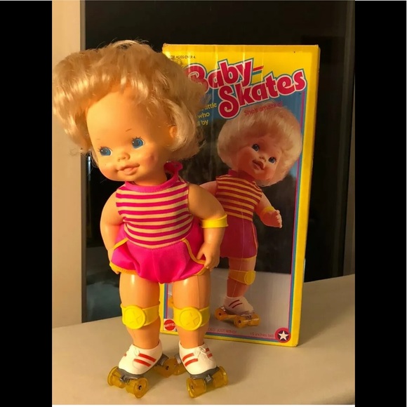 baby skates doll
